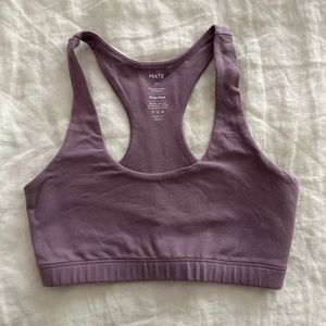Mate The Label - Organic Stretch Sports Bra Lavender